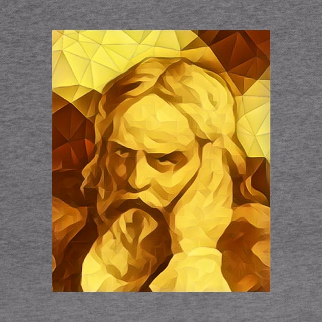 Snorri Sturluson Golden Portrait | Snorri Sturluson Artwork 9 by JustLit